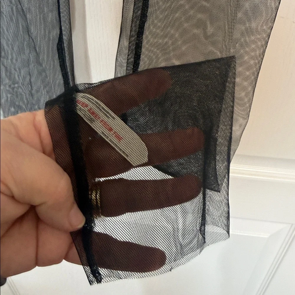 Free People Black Mesh Tights Medium